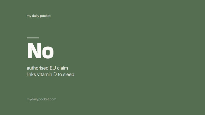 No authorised EU claim links vitamin D to sleep