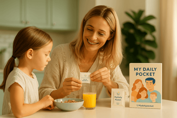 Personalized daily vitamin sachets for every family member.