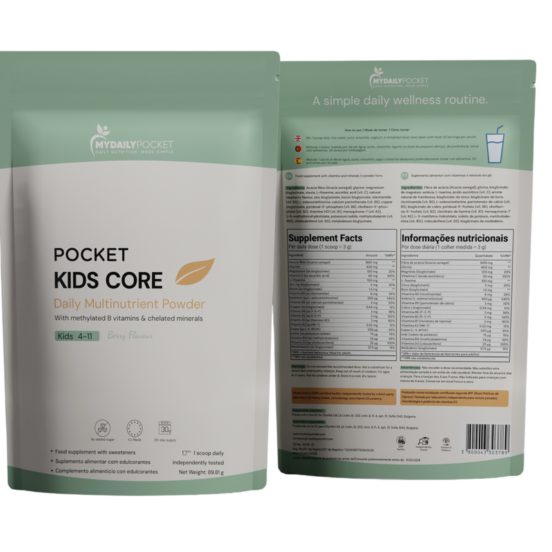 Pocket KIDS CORE | 30 Daily Scoops | Subscribe & Save 15%