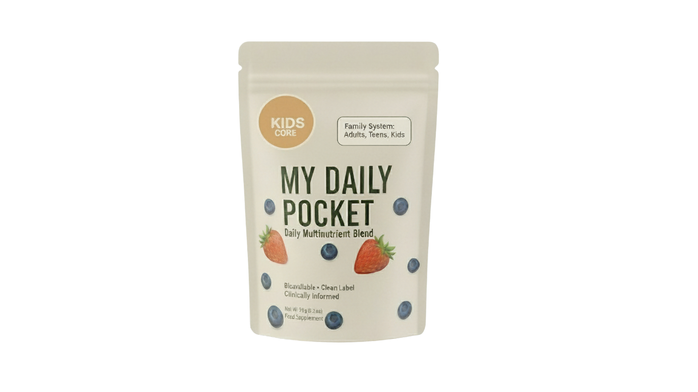 Pocket KIDS CORE | 1 Pouch | 30 Daily Scoops