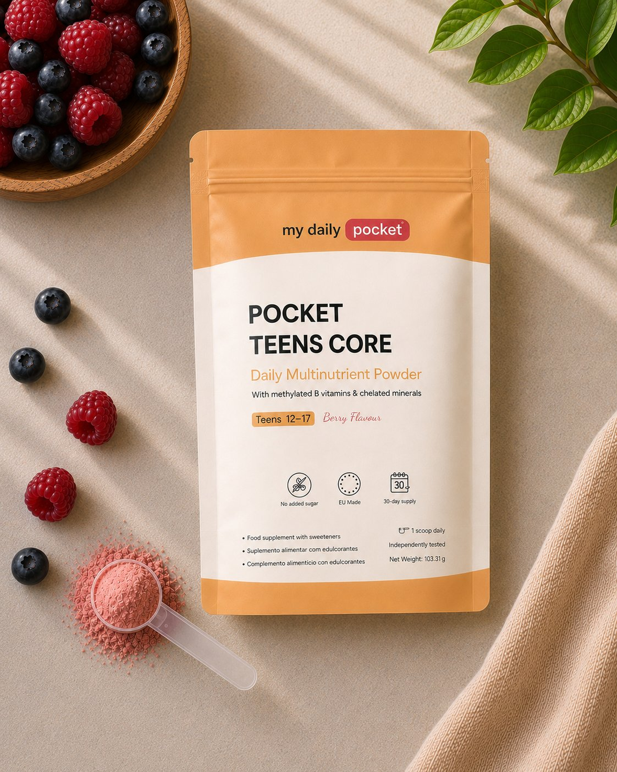 Multivitamínico Diario en Polvo para Adolescentes (12-17) | MyDailyPocket