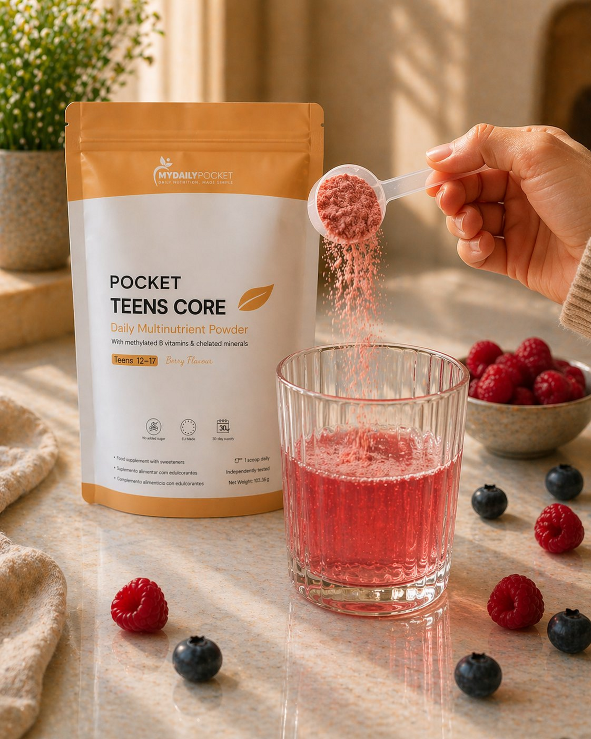 Multivitamínico Diario en Polvo para Adolescentes (12-17) | MyDailyPocket