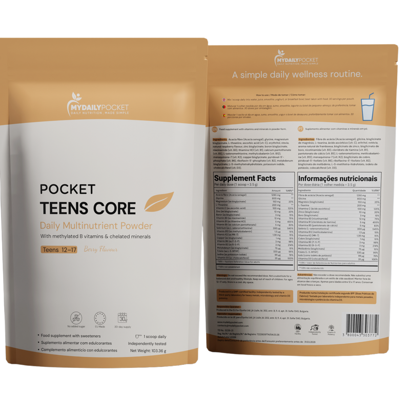 Pocket TEENS CORE | 30 Daily Scoops | Subscribe & Save 15%